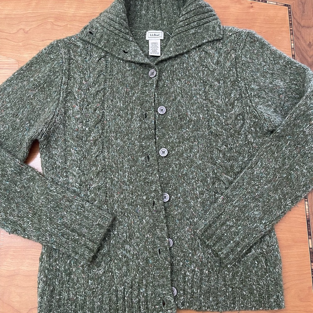 L.L. Bean Women's Green Sweater